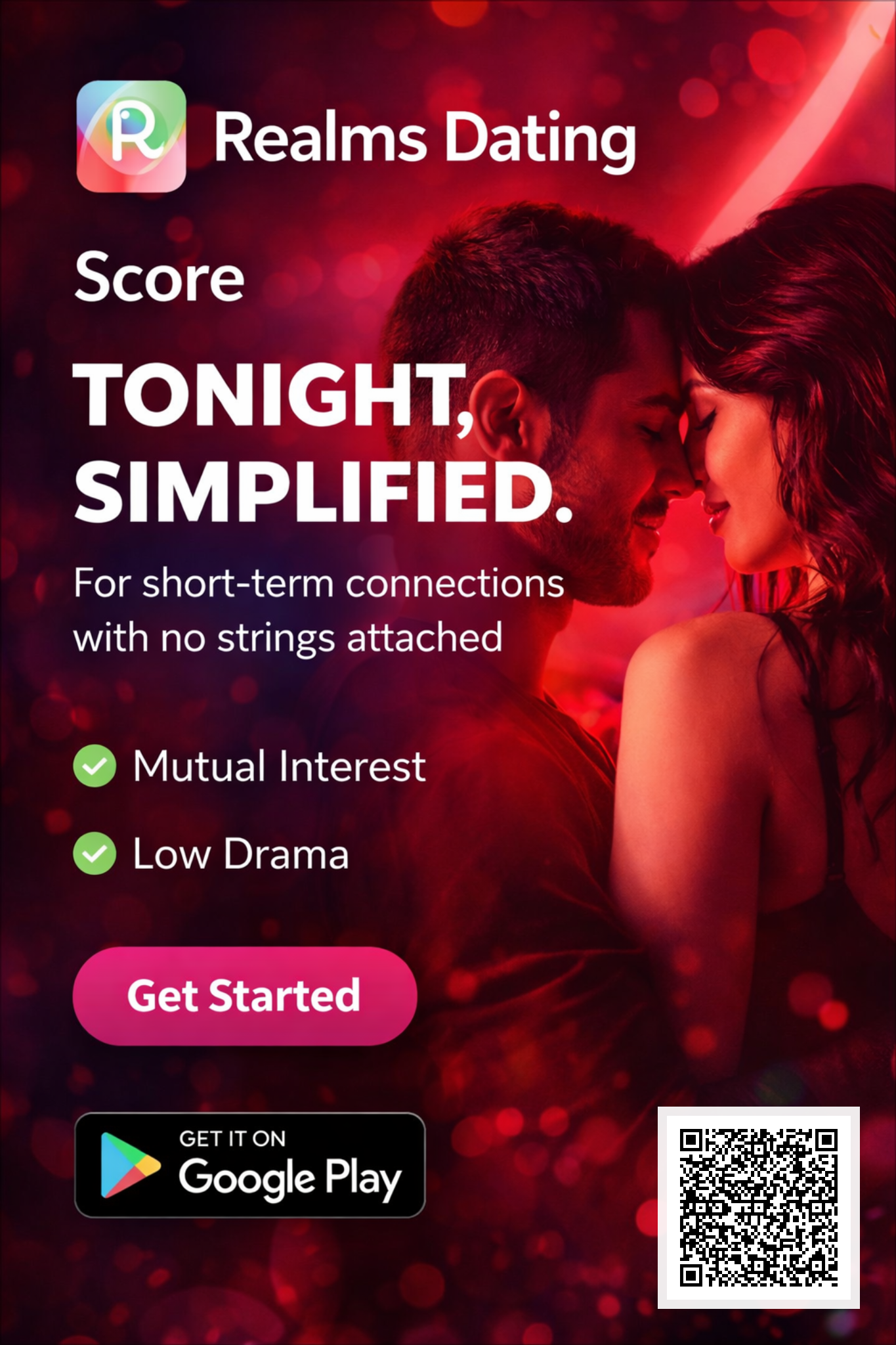 Score promotional card with QR code